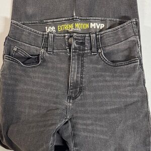 Lee Men's Dark Gray Slim Straight Jeans